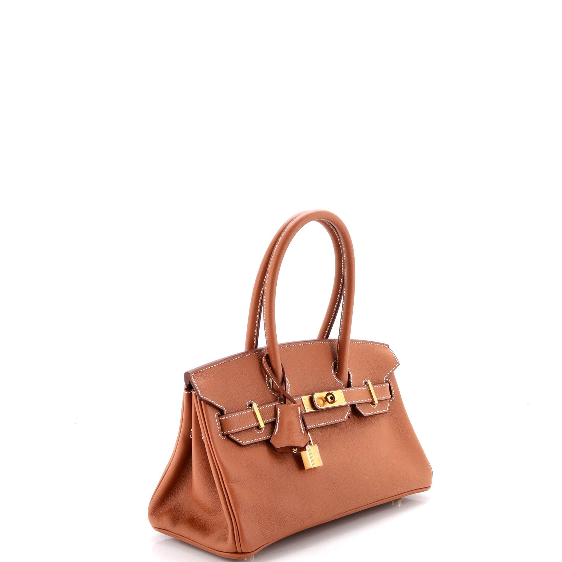 Pre-Owned Hermes Shoulder Light Birkin Bag Evercolor 29, Alternate, color, Gold