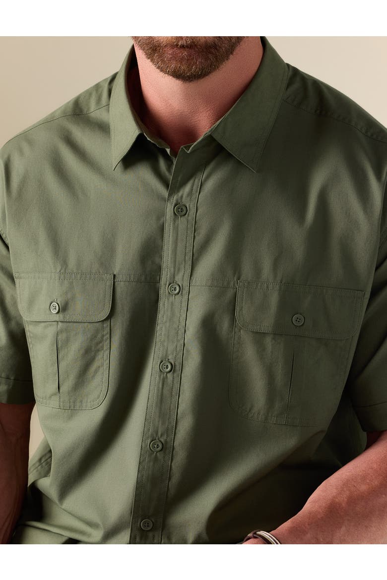 Big & Tall Co-pilot Sport Shirt, Alternate, color, THYME