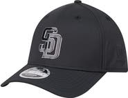New Era Men's New Era Black San Diego Padres Metallic 39THIRTY M-Crown Flex Hat