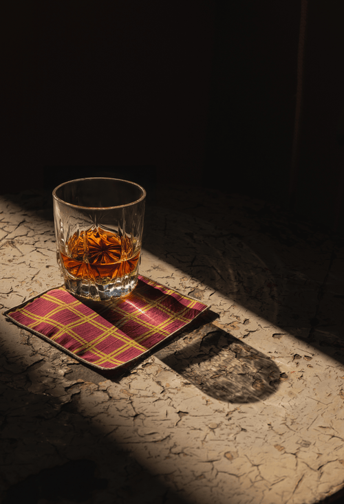 Tortuga Forma Grid Cocktail Napkins Set Of 4 In Multi