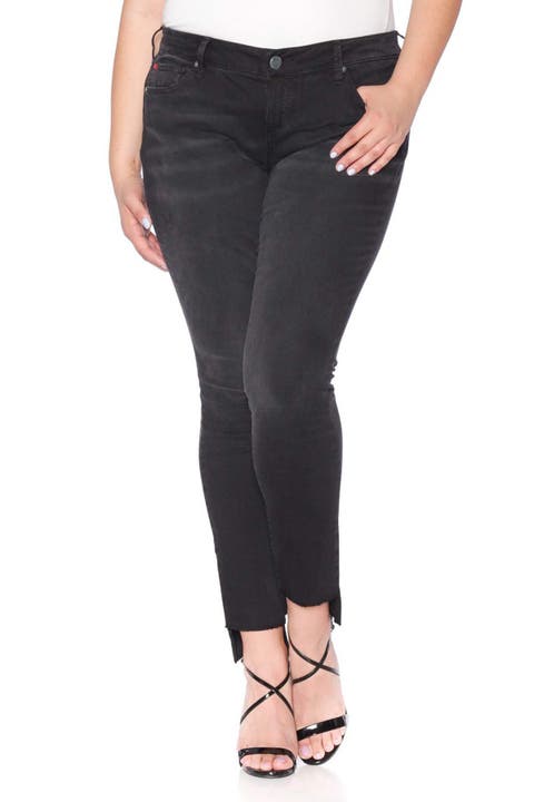 Step Hem Stretch Skinny Jeans (Mimi) (Plus)