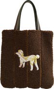 Lost Pattern "Pan Pan" Shearling Tote Bag