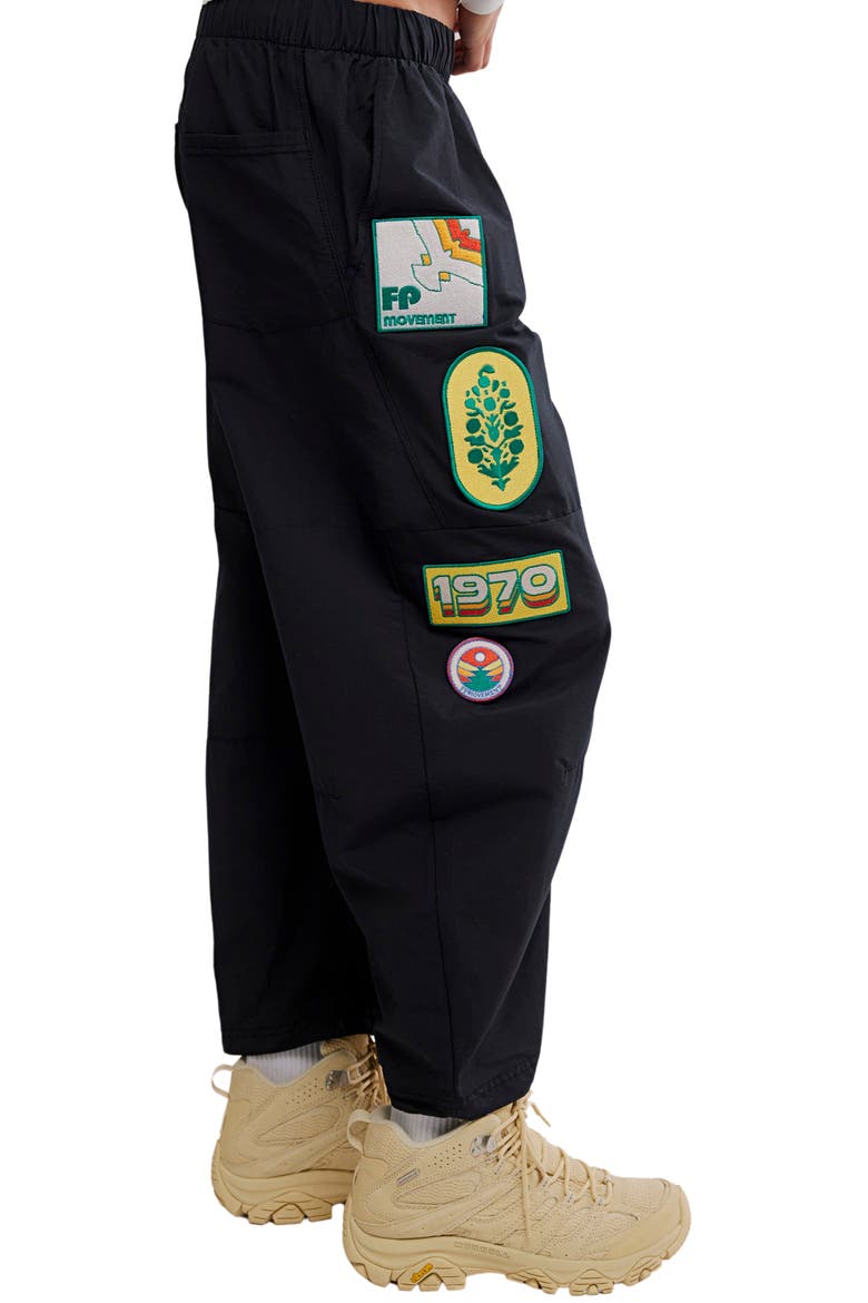 Patched Game Day Pants, Alternate, color, BLACK