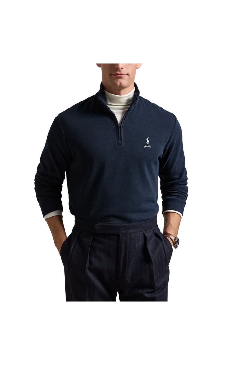 Polo Ralph Lauren Men's Polo Ralph Lauren  Navy New York Yankees Estate Quarter-Zip Sweatshirt, Alternate, color, 