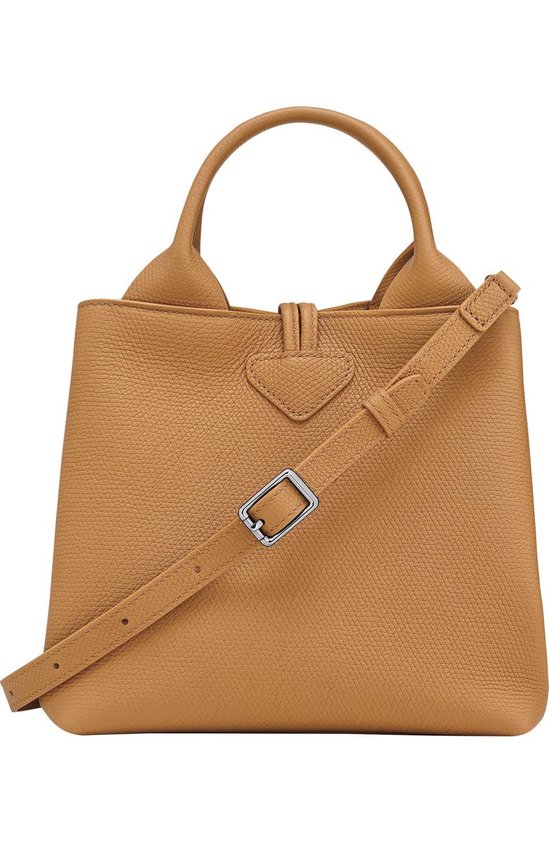 Longchamp Small Le Roseau Leather Tote, Alternate, color,