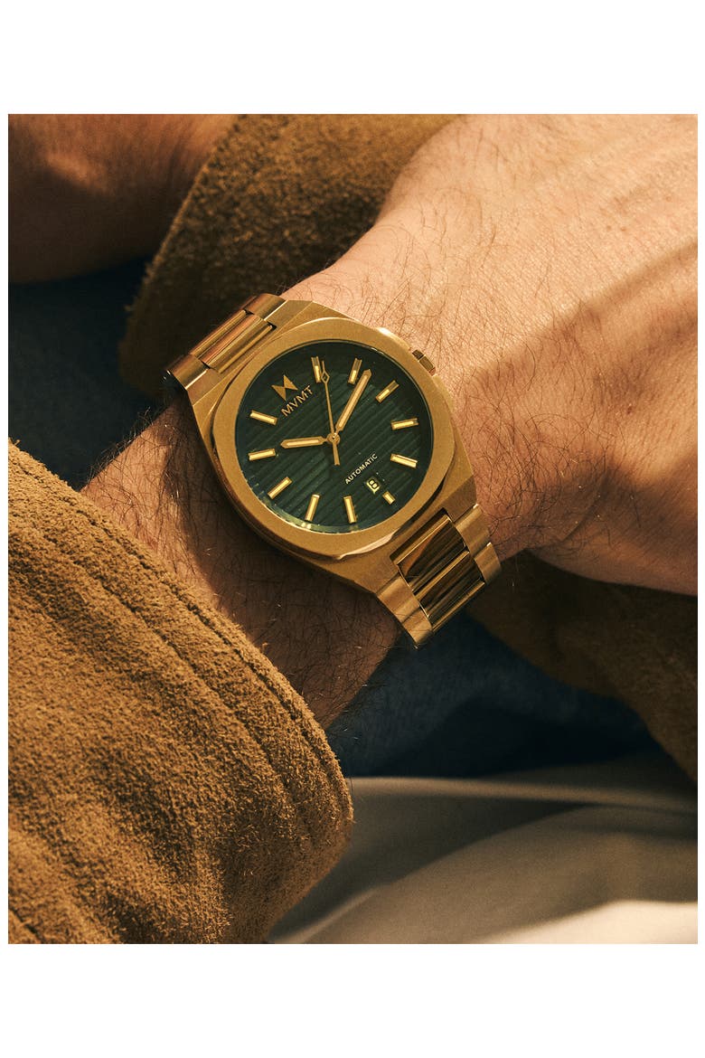 Odyssey II Automatic Bracelet Watch, 40mm, Alternate, color, GREEN
