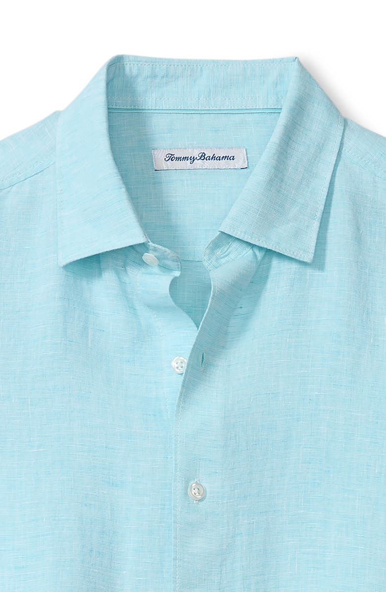 Tommy Bahama Lennox Linen Button-Up Shirt, Alternate, color, Blue Radiance