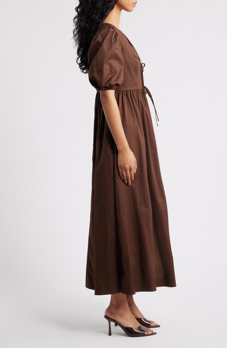Petal & Pup Karla Maxi Dress, Alternate, color, Bitter Chocolate