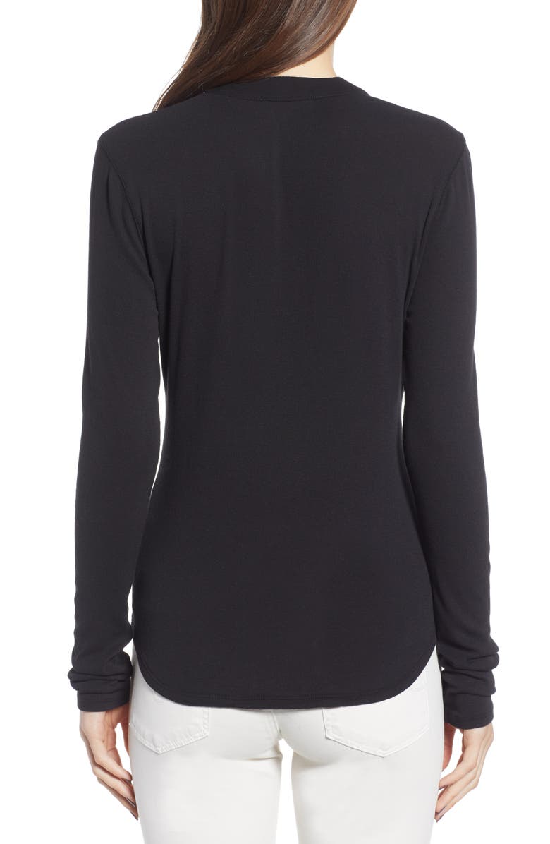 James Perse Ribbed Henley, Alternate, color, 