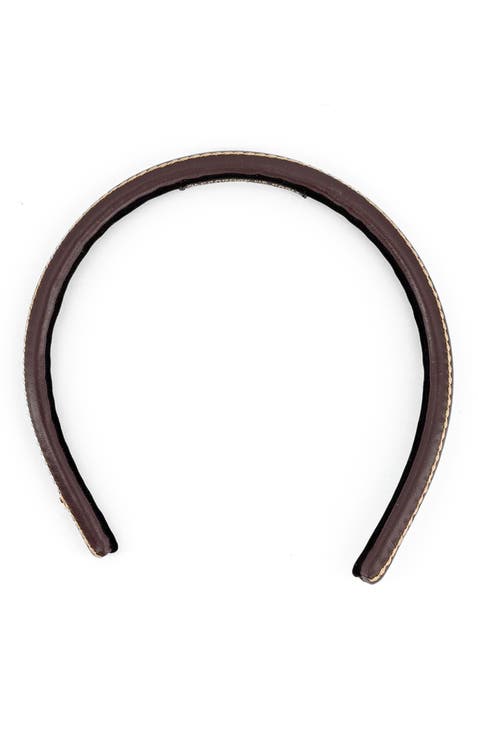 Sellier Leather Headband