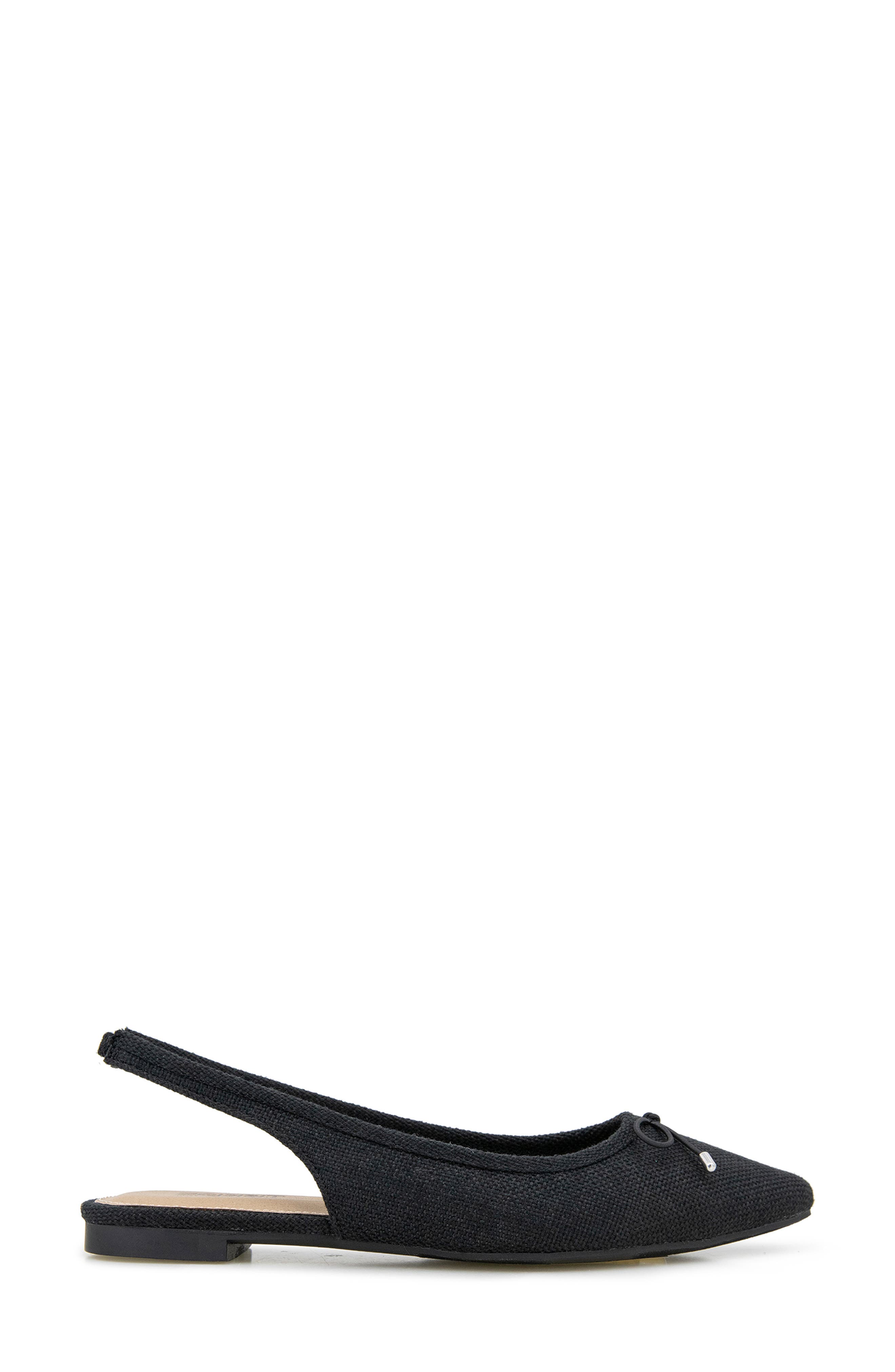 Esprit Petria Slingback Flat, Alternate, color, Black Linen