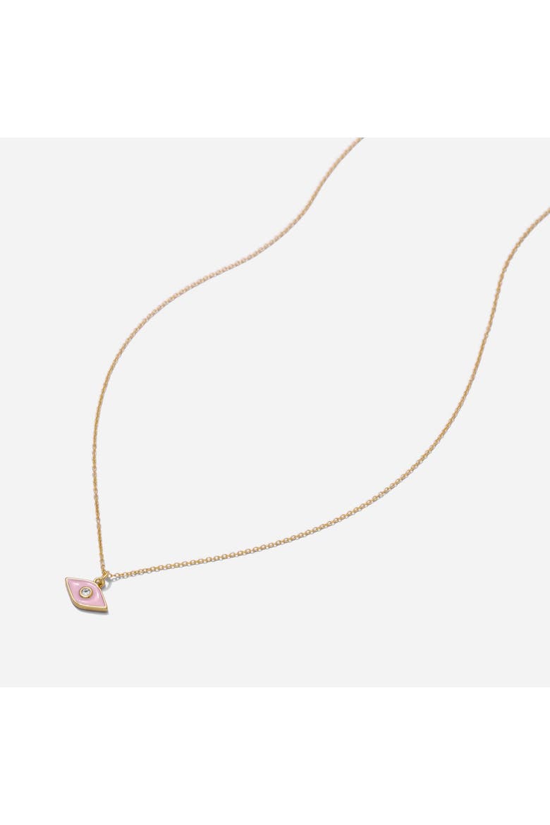 Pink Evil Eye Necklace, Main, color, Pink