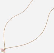 Katie Dean Jewelry Pink Evil Eye Necklace