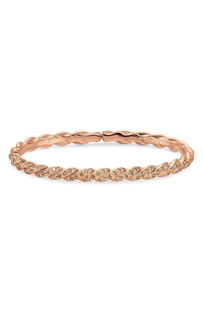David Yurman Sculpted Cable Flex Bracelet, Alternate, color, Gold