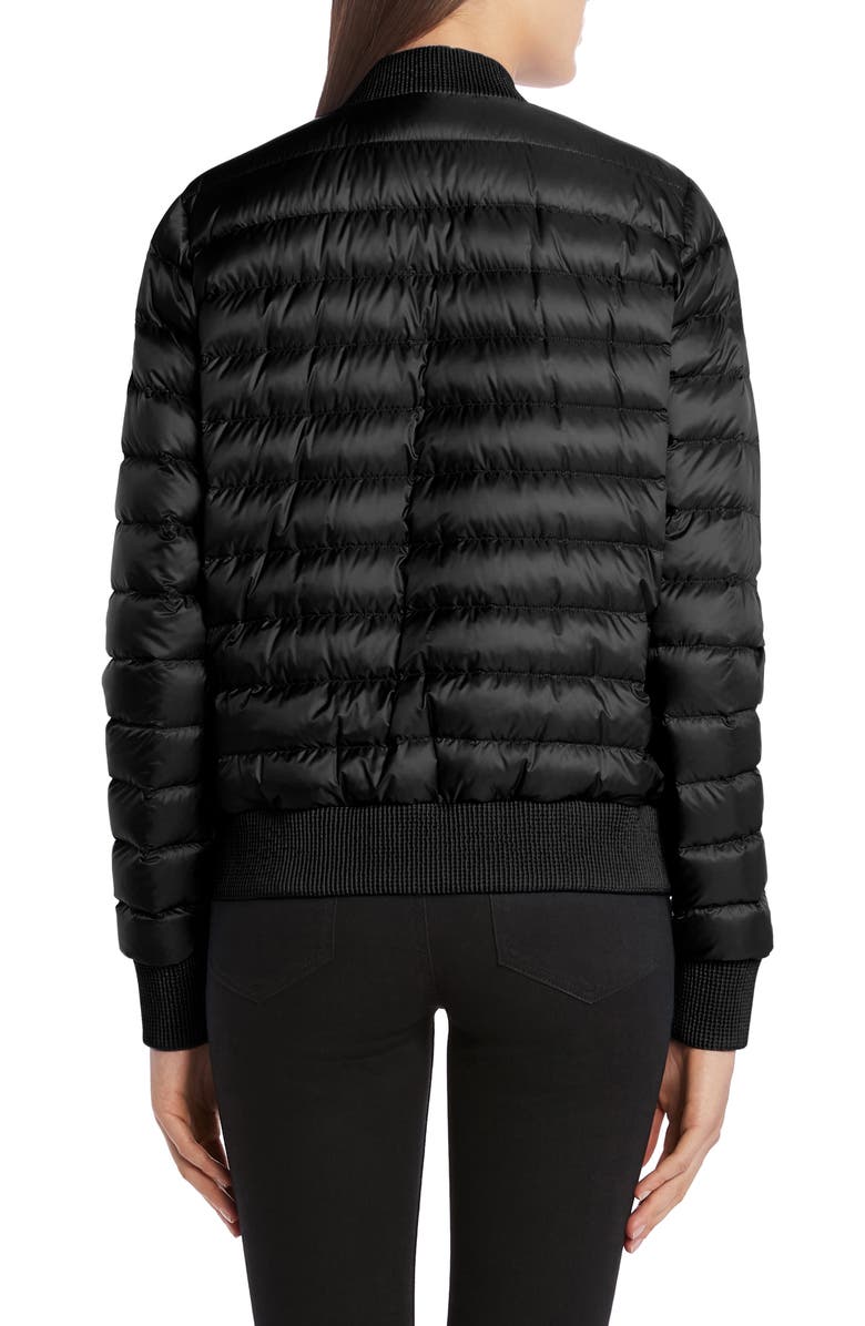 Moncler Abricot Down Bomber Jacket, Alternate, color,