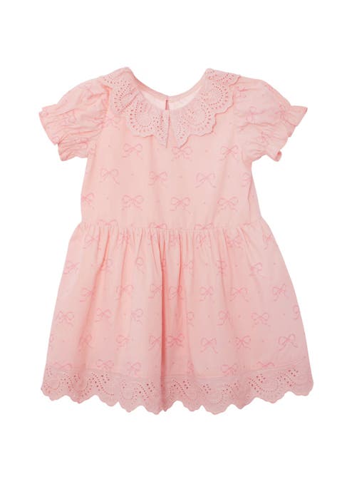 Lacy Bowkisses Short Sleeve Dress (Toddler, Little Kid & Big Kid)