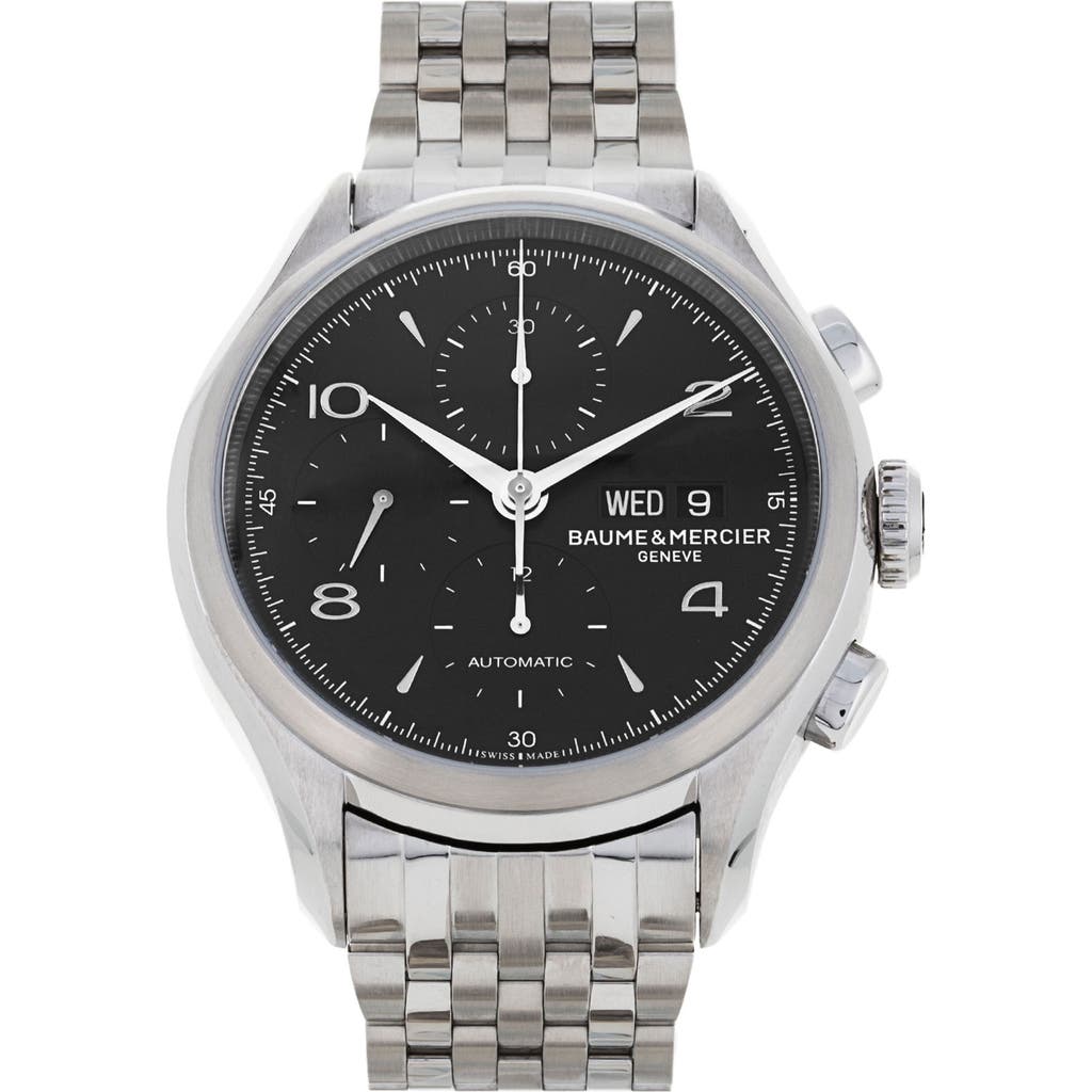 Watchfinder & Co. Baume & Mercier 2020 Clifton Automatic Bracelet Chronograph Watch, 43mm In Black