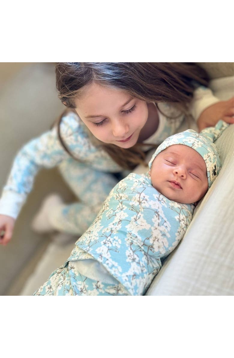 Norani Organic Snugababe Swaddle Sleep Pod with Arm Inserts, Alternate, color, Cherry Blossoms