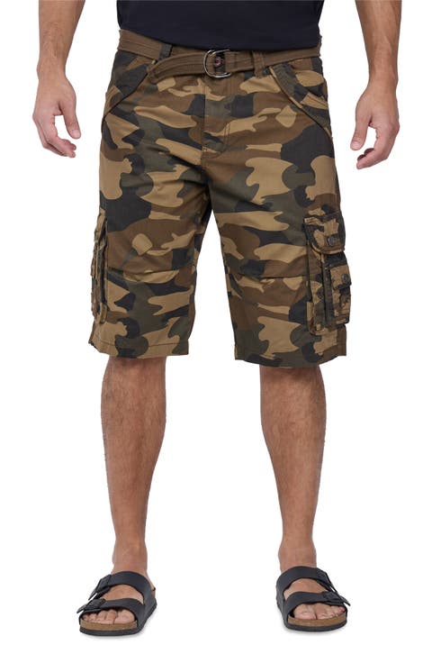 Belted Bermuda Cargo Shorts (Regular & Big)