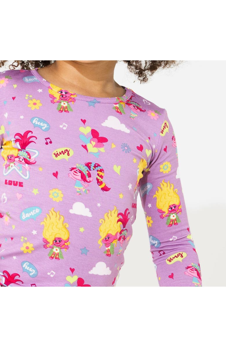 Bellabu Bear Kids' Trolls Valentine's Set of 2 Piece Pajamas, Alternate, color, Trolls Valentine's