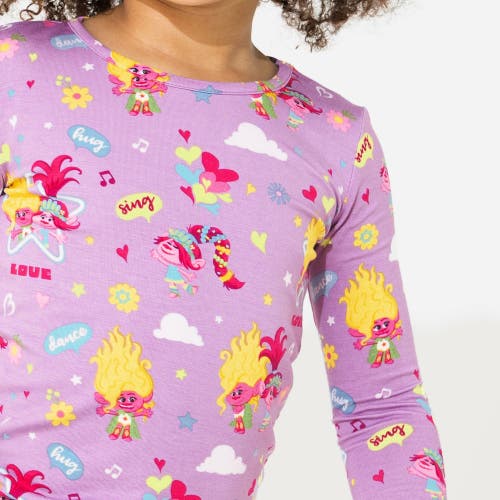 Bellabu Bear Kids' Trolls Valentine's Set Of 2 Piece Pajamas In Trolls Valentine's