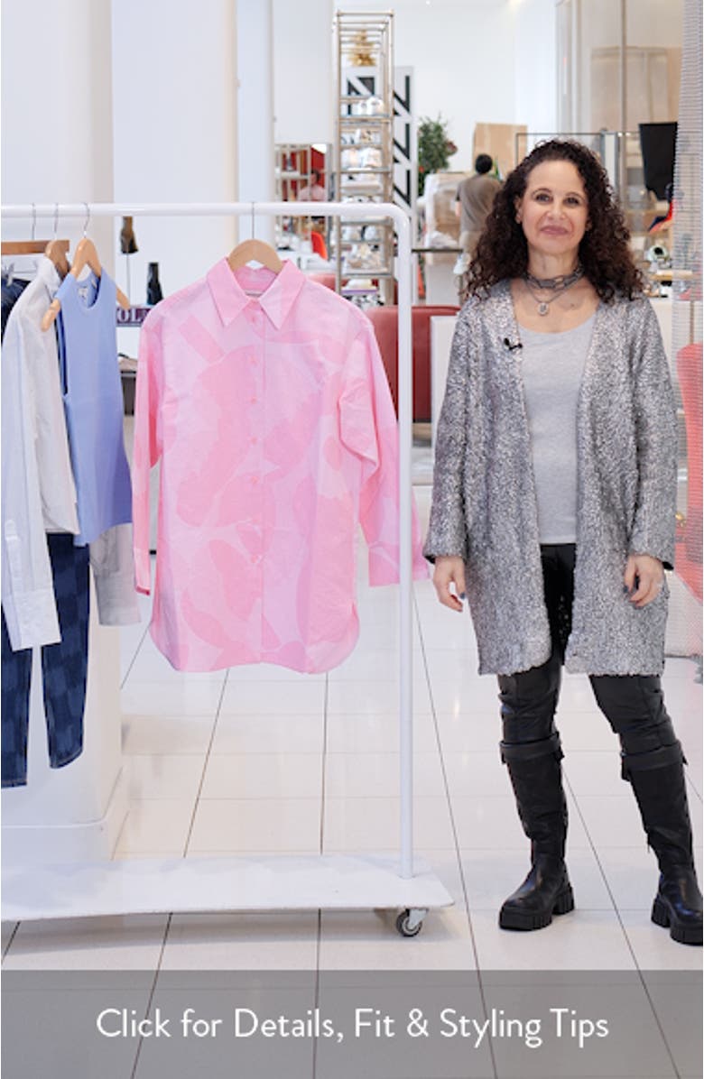 Heitto Unikko Floral Cotton & Linen Button-Up Shirt, sales video thumbnail