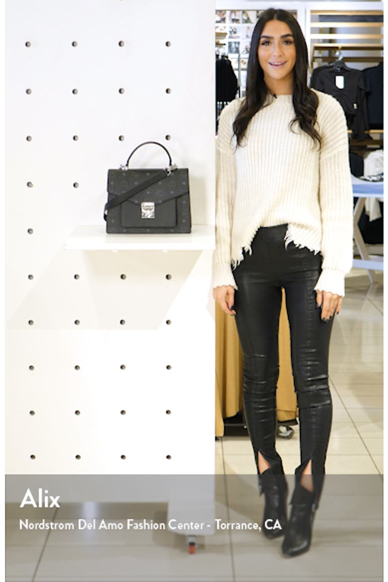 Medium Patricia Visetos Coated Canvas Satchel video