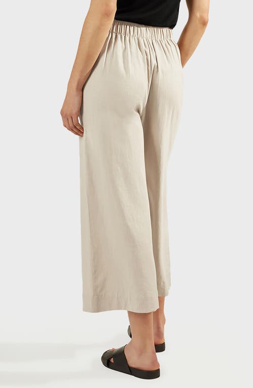 Matty M . Magnolia Linen Blend Culottes In White
