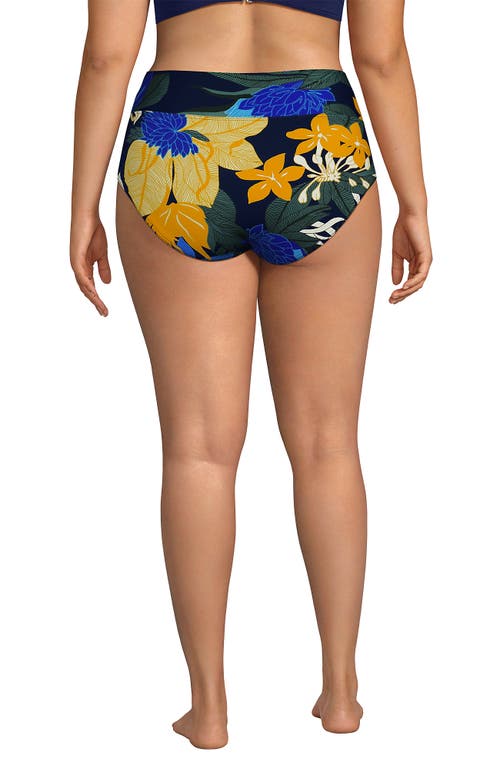 LANDS' END LANDS' END CHLORINE RESISTANT PINCHLESS HIGH WAISTED BIKINI BOTTOMS