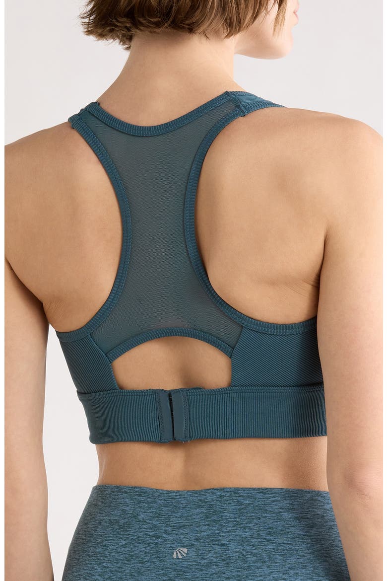 Nina Racerback Sports Bra, Alternate, color, TIDAL