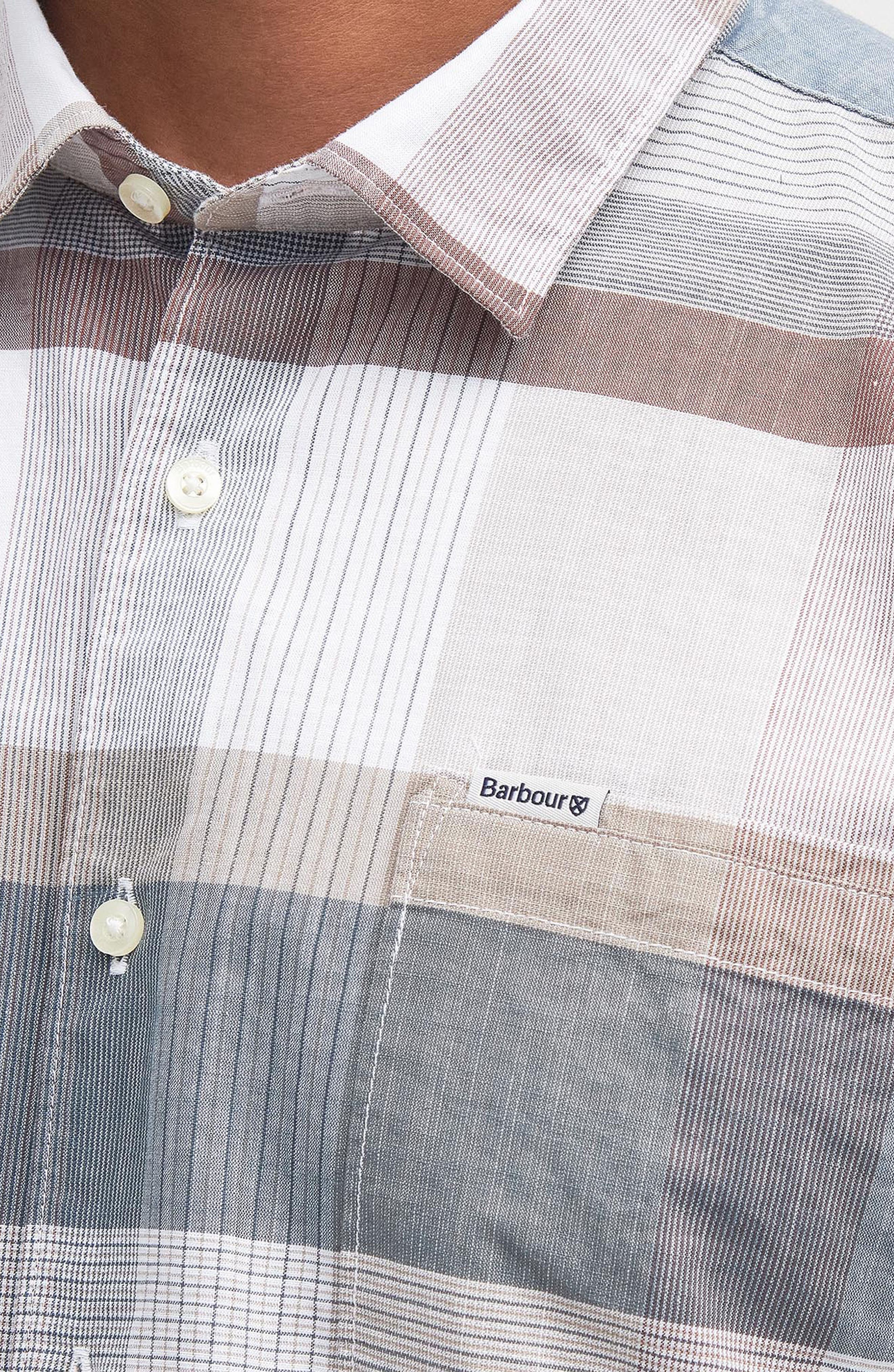 Hurlford Regular Fit Plaid Short Sleeve Button-Up Shirt - image 2