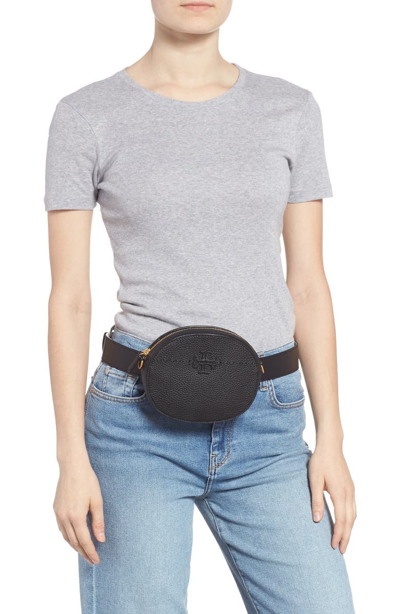 Tory Burch McGraw Leather Belt/Crossbody Bag, Alternate, color,