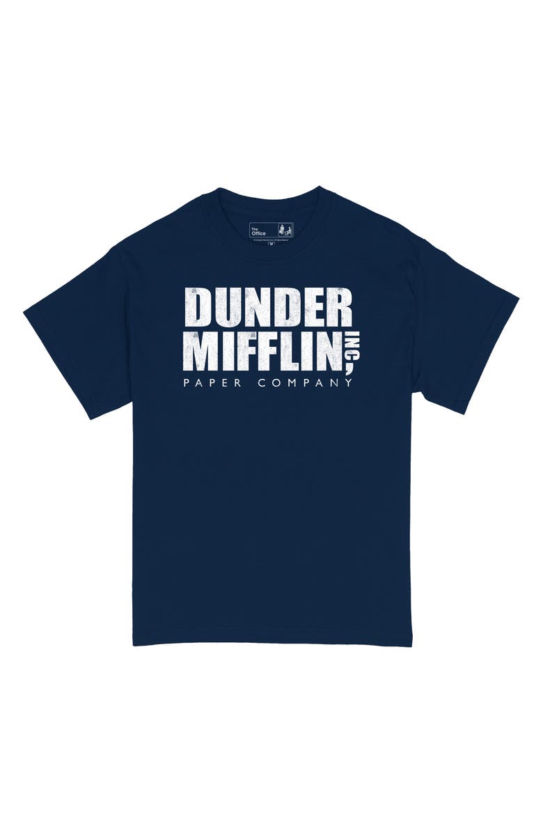 Ripple Junction Office Dunder Mifflin Graphic T-Shirt, Main, color, Navy