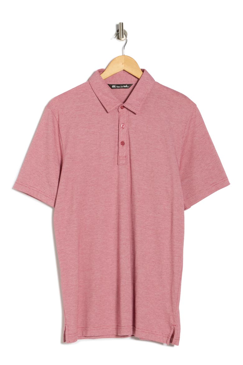 TRAVIS MATHEW The Zinna Polo Shirt, Alternate, color, HEATHER CARDINAL