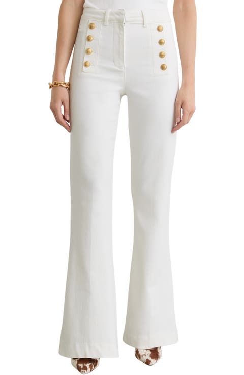 Athena Sailor High Cut Leather Pants (Petite)