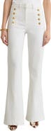 Reiss Athena Sailor High Cut Leather Pants