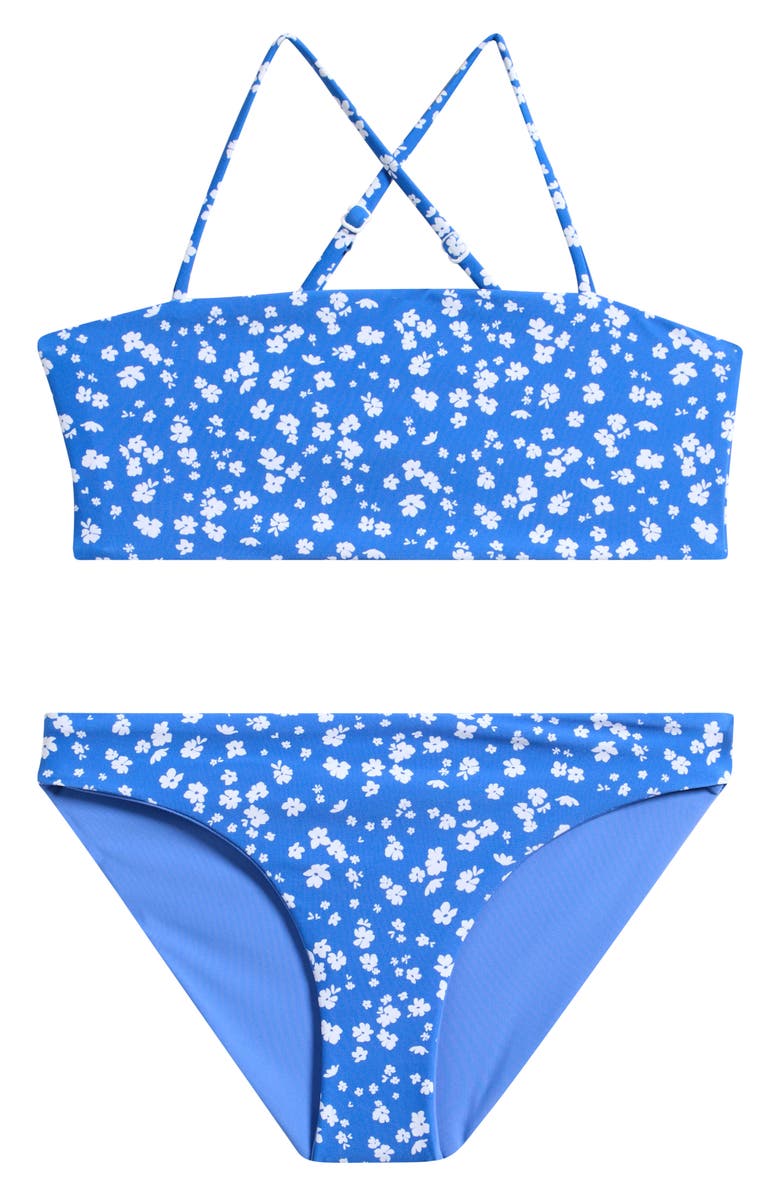 Rip Curl Kids' Sunshine Reversible Two-Piece Swimsuit, Alternate, color, Blue