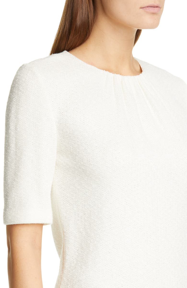 St. John Collection Elbow Sleeve Refined Knit Dress, Alternate, color, 