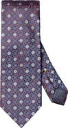 Eton Floral Medallion Silk Jacquard Tie