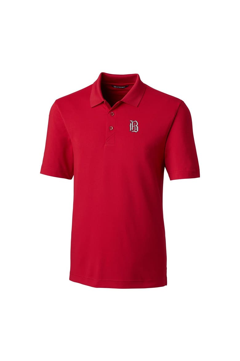 Men's Cutter & Buck  Red Birmingham Barons Big & Tall DryTec Forge Stretch Polo, Alternate, color, Red