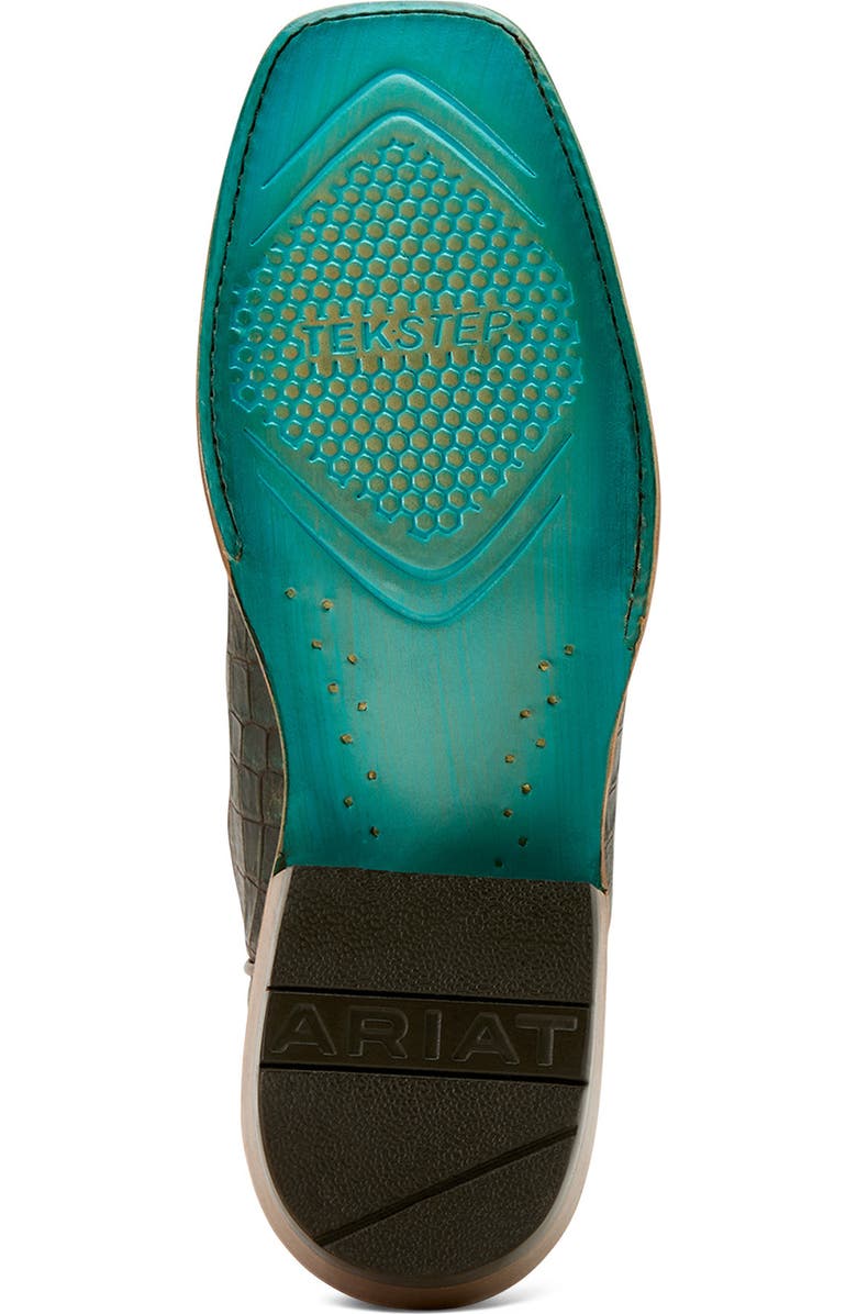 Ariat Futurity Boon Western Boot, Alternate, color, Brown Croc Print Shine