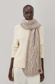 Mulberry Pimlico Cable Knit Lambswool Scarf