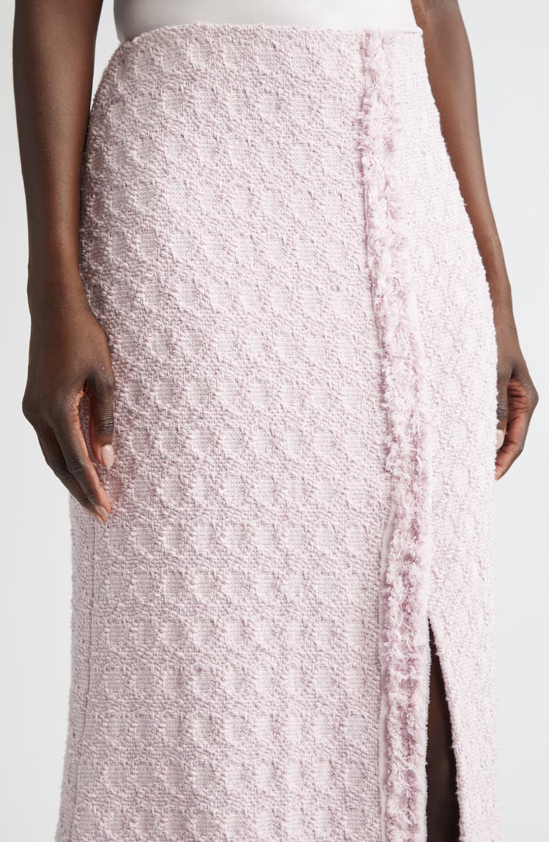 ST. JOHN Honeycomb Tweed Midi Skirt, Alternate, color, Primrose