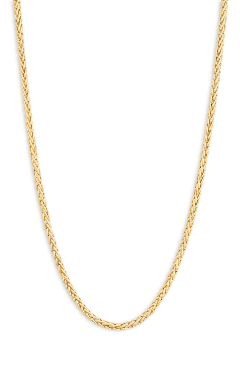 Bony Levy 14K Gold Wheat Chain Necklace, Main, color,