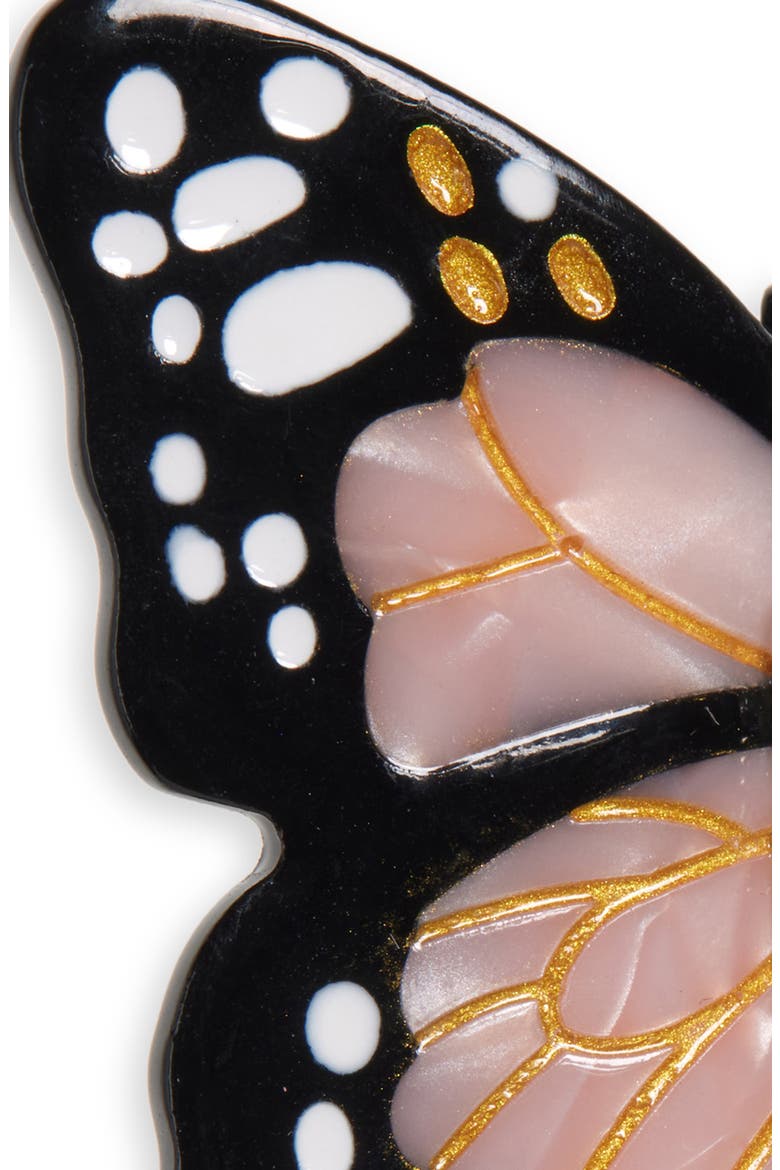 Mini Monarch Hair Claw Clip, Alternate, color, PINK