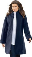 Roaman's Plus Size Fleece Driving Coat