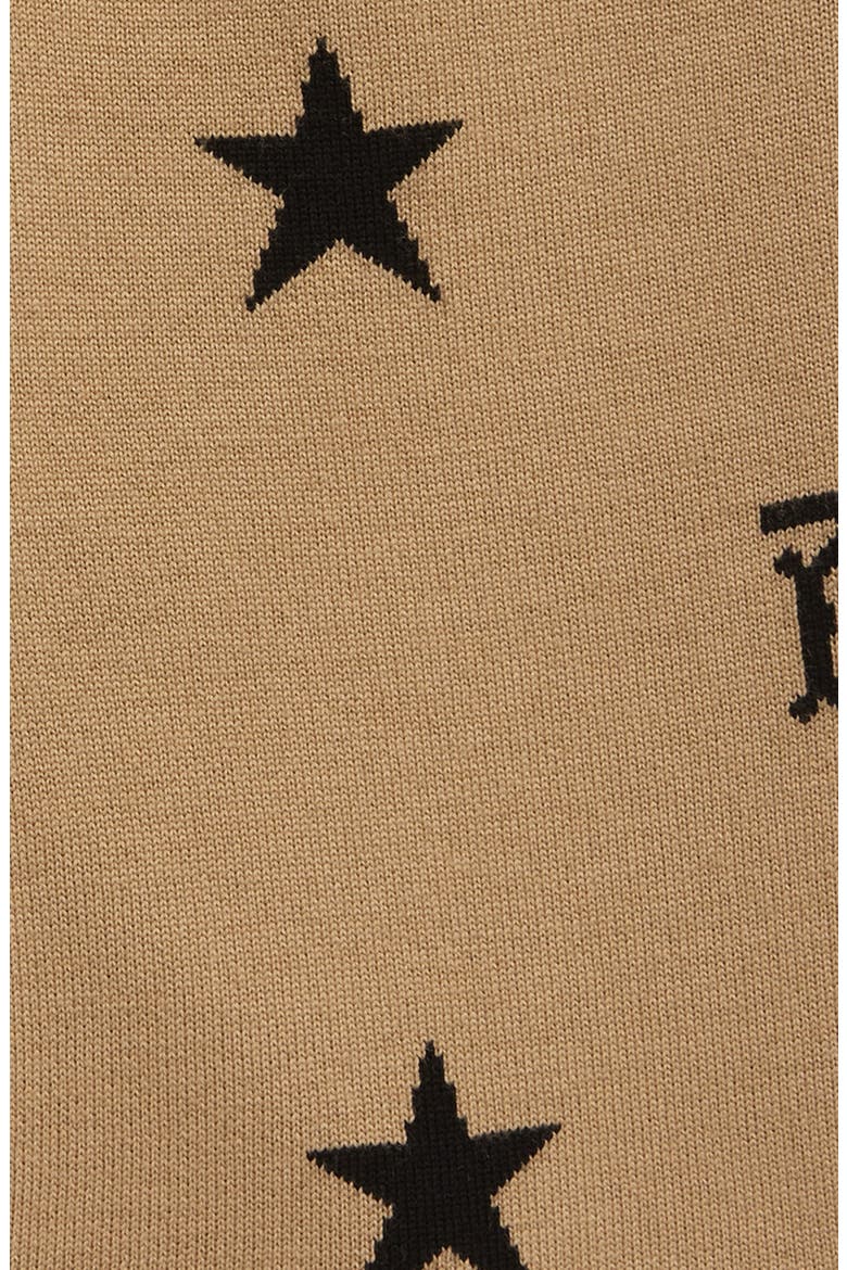 Kids' Star & TB Monogram Jacquard Wool Blend Shorts, Alternate, color, ARCHIVE BEIGE