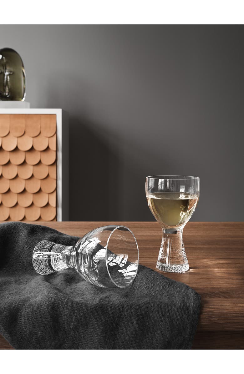Kosta Boda Set of 2 Limelight XL Wine Glasses, Alternate, color, Clear