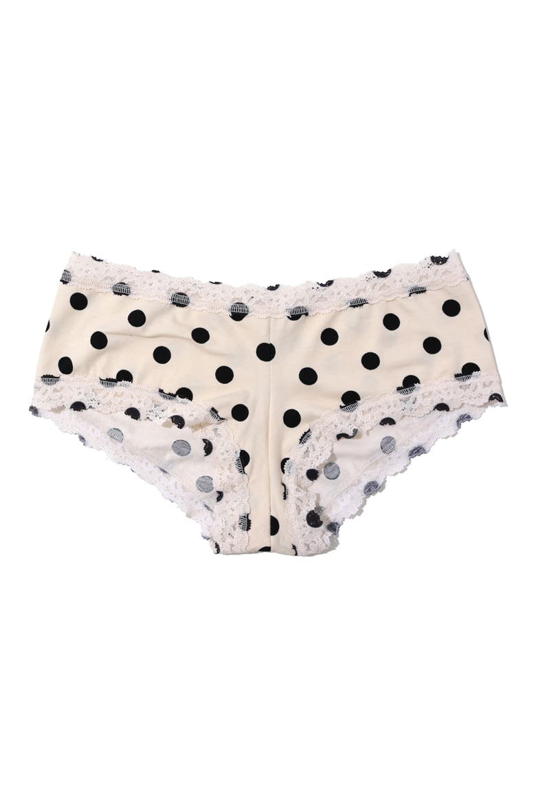 Floral Print Supima® Cotton Boyshorts, Alternate, color, POKE A DOT