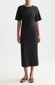 Scotch & Soda Stretch Cotton T-Shirt Midi Dress